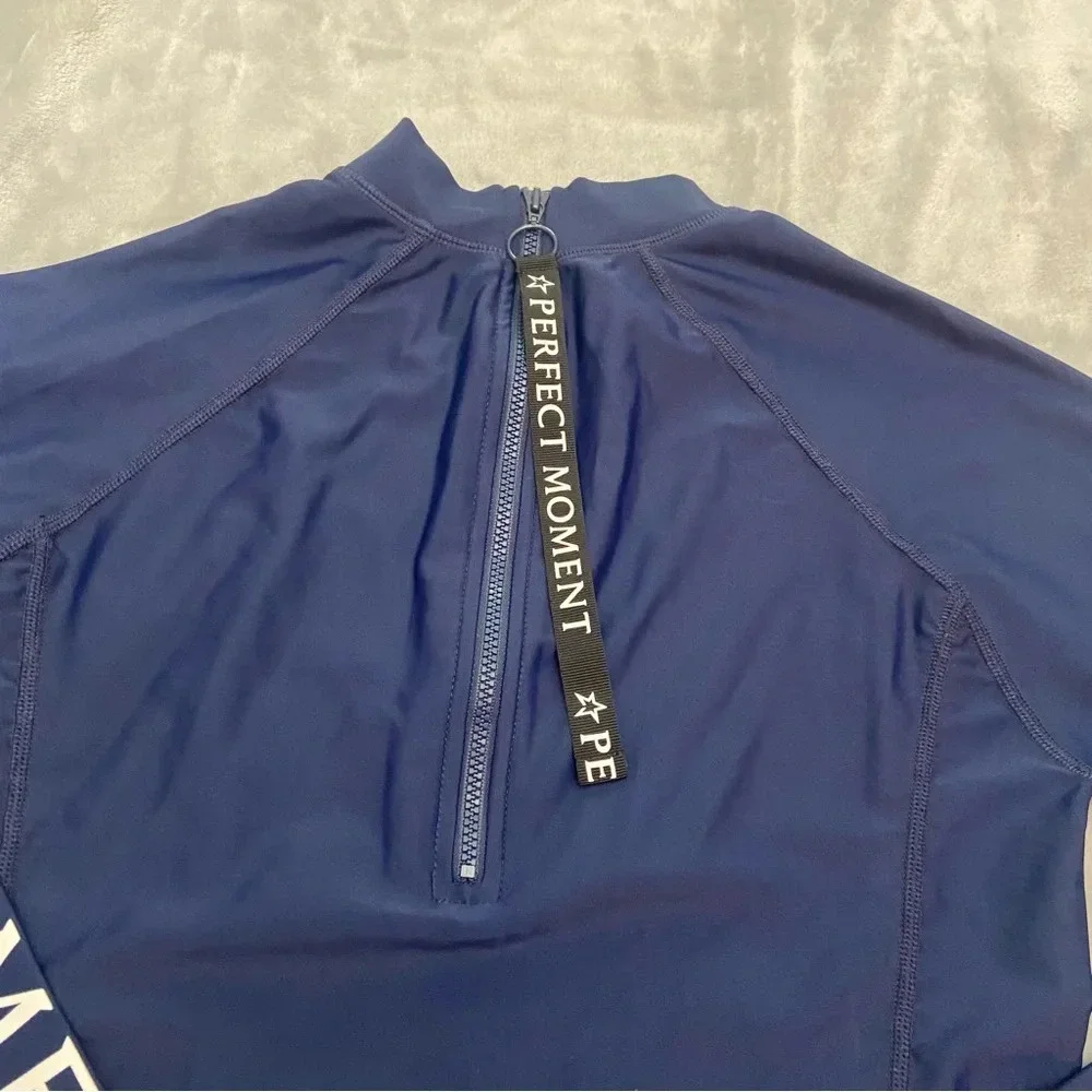 Perfect Moment Navy Blue Long Sleeve Rash Guard 21259